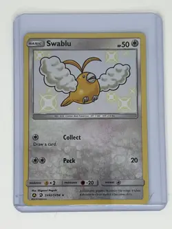 2019 Pokemon Gaming SM Hidden Fates Swablu Shiny Vault #SV42/SV94 Rare - Image 1