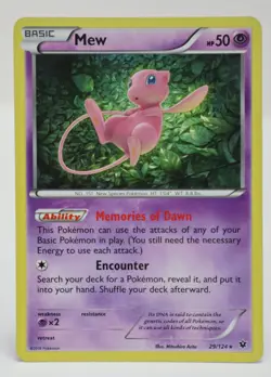 Pokemon - Mew #29/124 - XY - Fates Collide Holo - Image 1