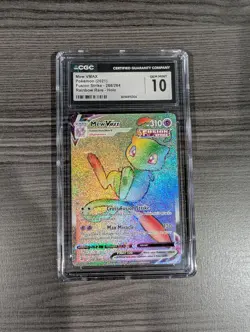 Mew VMAX 268/264 Rainbow Rare - CGC Gem Mint 10 -Fusion Strike - Pokemon TCG - Image 1