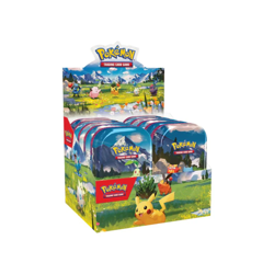 Pokemon TCG Ascended Heroes MINI TIN DISPLAY BOX Factory Sealed 10x Tins in hand - Image 1