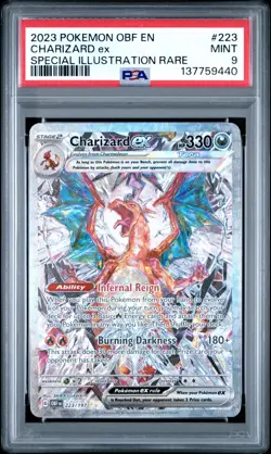 2023 Pokemon OBF En Charizard Ex Special Illustration Rare #223 PSA 9 Mint - Image 1