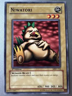 Yu-Gi-Oh! Niwatori MRD-112 Metal Raiders Vintage 2002 1st Edition LP - Image 1