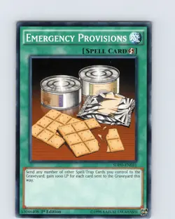 Yu-Gi-Oh TCG Emergency Provisions SDPD-EN031 1st Edition Common Card NM - Image 1
