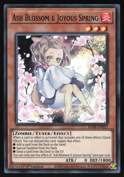 Ash Blossom & Joyous Spring ALT ART - RA04-EN025 - Super Rare 1st Edition Yugioh - Image 1