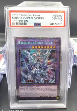 Yu-Gi-Oh Mirrorjade The Iceblade Dragon Starlight #PHHY-EN100 1st Ed PSA 10 💥💥 - Image 1