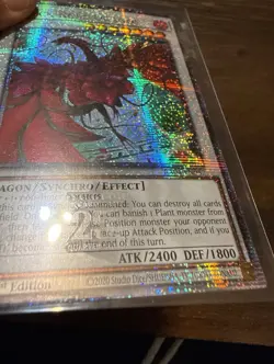 YuGiOh TCG Quarter Century Stampede Secret Rare Black Rose Dragon RA04-EN057 - Image 3