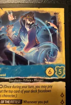 Scar - Eerily Prepared 153/204 Super Rare Whispers In The Well Disney Lorcana - Image 3