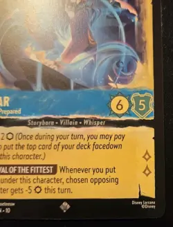 Scar - Eerily Prepared 153/204 Super Rare Whispers In The Well Disney Lorcana - Image 5