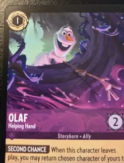 Olaf - Helping Hand 57/204 Uncommon Whispers In The Well Disney Lorcana TCG - Image 2