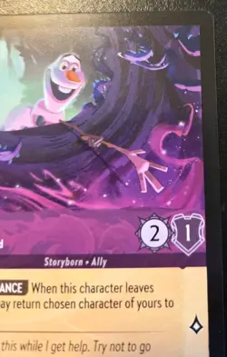 Olaf - Helping Hand 57/204 Uncommon Whispers In The Well Disney Lorcana TCG - Image 3