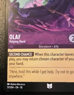 Olaf - Helping Hand 57/204 Uncommon Whispers In The Well Disney Lorcana TCG - Image 4