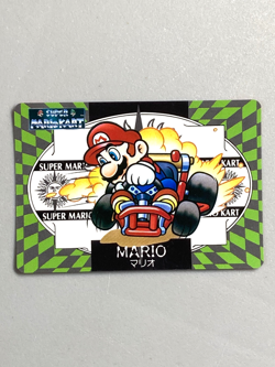 Mario - 8 - Super Mario Kart - Nintendo Banpresto Card Vintage - Image 1