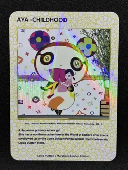 Louis Vuitton x Takashi Murakami Aya Childhood Trading Card 036 R Japanese - Image 1