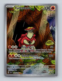 Turtonator 146 2024 Pokemon Stellar Crown Illustration Rare Card NM+ - Image 1