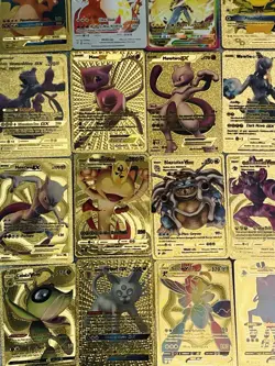 Pokemon Card Gold Fan Art & Black Fan Art Lot Over 49 Cards Charizard Pikachu - Image 2