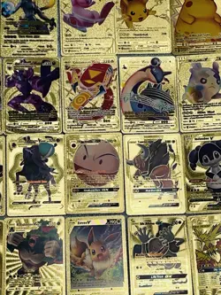 Pokemon Card Gold Fan Art & Black Fan Art Lot Over 49 Cards Charizard Pikachu - Image 5