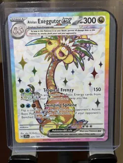 Alolan Exeggutor ex 225/191 Surging Sparks Full Art Ultra Rare Pokemon Card NM - Image 1