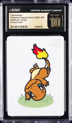 2025 POKEMON PLAYING CARDS JAPANESE CHARMANDER CGC 10 PRISTINE - Image 1