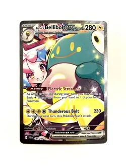 Iono's Bellibolt ex 183/159 Journey Together SIR Pokemon TCG Card NM - Image 1