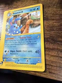 Pokemon TCG Aquapolis Azumarill Rare Non-Holo Card 4/147 WOTC English NM - Image 2