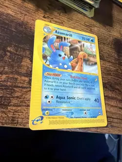 Pokemon TCG Aquapolis Azumarill Rare Non-Holo Card 4/147 WOTC English NM - Image 3