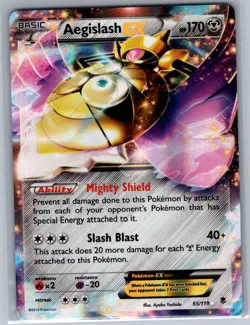 Aegislash EX 65/119 XY - Phantom Forces - Pokemon Card - NM - Image 1