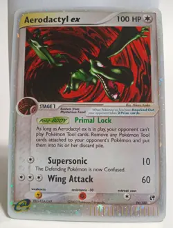 Pokemon Collectible Cards, Aerodactyl ex , HOLO, 94/100, Sandstorm, 2003 - Image 2