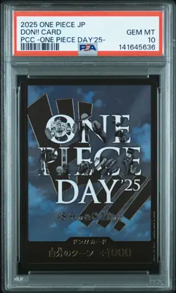 2025 ONE PIECE JPN PREMIUM CARD COLLECTION ONE PIECE DAY'25 DON!! CARD PSA 10 - Image 1