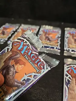 Lot Of 8 MTG: STRONGHOLD empty Booster Pack wrapper;, NO CARDS, 1998 - Image 4