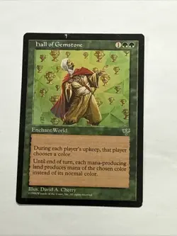 Hall of Gemstone - Magic the Gathering MtG - Mirage - DAMAGED - Image 1