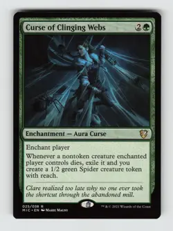 Curse of Clinging Webs*Non-Foil* Commander: Innistrad: Midnight Hunt 25 NM - Image 1