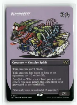 Bloodghast 0337 Borderless Aetherdrift DFT MTG Magic - Image 1