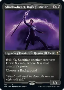 Shadowheart, Dark Justiciar - Foil Etched Light Play, English Magic the Gatherin - Image 1