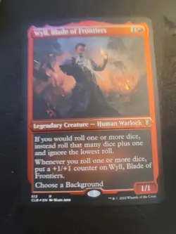 Wyll, Blade of Frontiers 512 FOIL Magic Etched Battle Baldur’s Gate CLB MTG LP - Image 1
