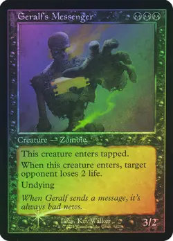 Magic The Gathering MTG GERALF'S MESSENGER FOIL RETRO FRAME Secret Lair NM - Image 1