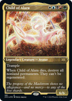 x1 Child of Alara - Foil Etched R MTG Double Masters 2022 M/NM, English - Image 1