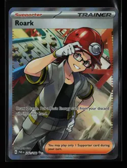 Roark 242/182 Ultra Rare Holo SV04: Paradox Rift Pokemon Card - Image 1
