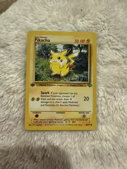 LP Pikachu - 60/64 - Common - 1st Edition Pokemon Jungle-NM - Image 1