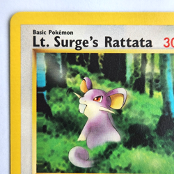 Lt. Surge's Rattata 85/132 Pokemon TCG Gym Challenge NM Vintage 2000 Card - Image 3