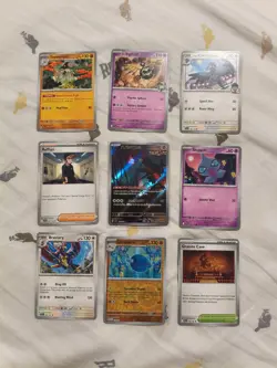 Pokemon 9 Card Bulk Lot | 1 Holo + 8 Common – Authentic TCG Collection (12) - Image 1