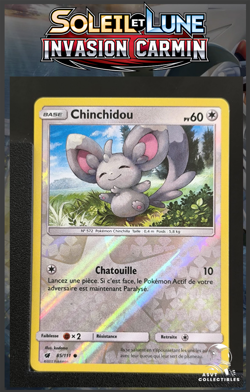 Carte Pokemon Chinchidou 85/111 Reverse SL4 Invasion Carmin FR - Image 1