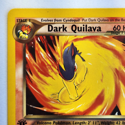 Dark Quilava 39/105 Pokemon TCG 1st Edition Neo Destiny NM Vintage 2002 Card - Image 3