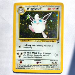 Wigglytuff 19/130 Pokemon TCG Base Set 2 Holo VLP/NM Vintage 2000 Card - Image 2