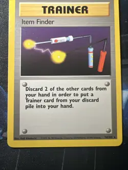 Item Finder 74/102 Base Set Trainer Pokemon TCG WOTC Vintage 1999 NM+ - Image 4