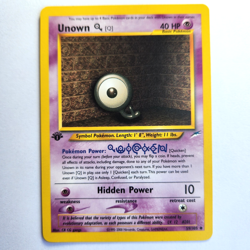 Unown [Q] 59/105 Pokemon TCG 1st Edition Neo Destiny NM Vintage 2002 Card - Image 2