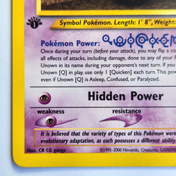 Unown [Q] 59/105 Pokemon TCG 1st Edition Neo Destiny NM Vintage 2002 Card - Image 5