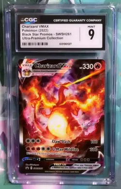 Pokemon CGC 9 Charizard VMAX Promo From Ultra Premium Collection - SWSH261 - Image 1
