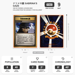 Pokemon Japanese JP Sabrina’s Gaze BANNED Sabrina Gym Challenge TAG 9 MINT NM - Image 1