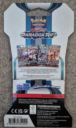 Pokemon TCG PARADOX RIFT Factory Sealed Sleeved Pack💥TOP RATED SELLER💥 - Image 2