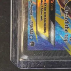 2016 POKEMON XY BREAKPOINT #27/122 M GYARADOS EX FULL ART - Image 4
